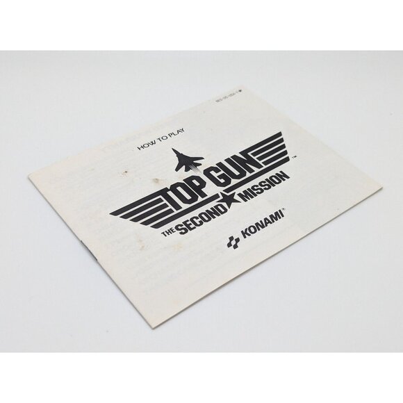 Top Gun The Second Mission (NES Nintendo, 1987) Manual Booklet Only - Picture 3 of 6